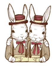 Alice's the white rabbit sticker #4739210
