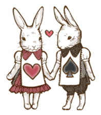 Alice's the white rabbit sticker #4739211