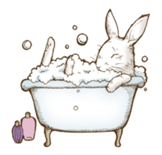 Alice's the white rabbit sticker #4739222