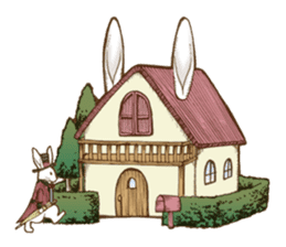 Alice's the white rabbit sticker #4739223