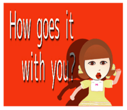 Colorful girls!  - English ver. - sticker #4739563