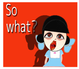 Colorful girls!  - English ver. - sticker #4739568