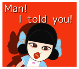 Colorful girls!  - English ver. - sticker #4739572