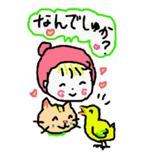 Baby and cat part4 sticker #4740242