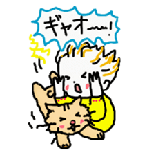 Baby and cat part4 sticker #4740244