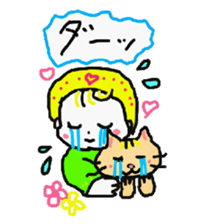 Baby and cat part4 sticker #4740258
