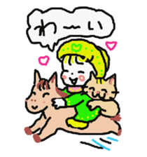 Baby and cat part4 sticker #4740260