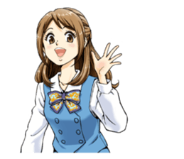 Shining days of the female office worker sticker #4740504