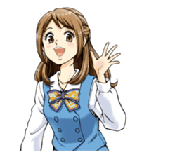 Shining days of the female office worker sticker #4740504