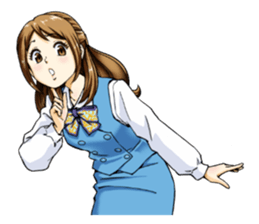 Shining days of the female office worker sticker #4740507