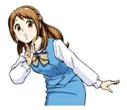 Shining days of the female office worker sticker #4740507