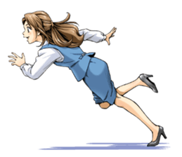 Shining days of the female office worker sticker #4740510