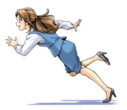 Shining days of the female office worker sticker #4740510