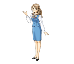 Shining days of the female office worker sticker #4740517