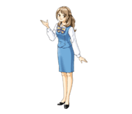 Shining days of the female office worker sticker #4740517