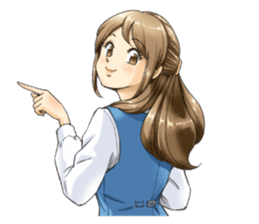 Shining days of the female office worker sticker #4740518