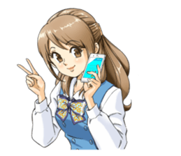 Shining days of the female office worker sticker #4740519