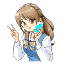 Shining days of the female office worker sticker #4740519