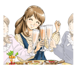 Shining days of the female office worker sticker #4740521