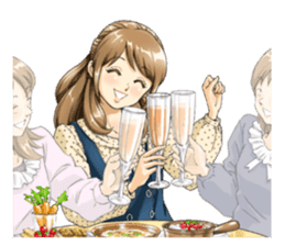 Shining days of the female office worker sticker #4740521