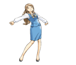 Shining days of the female office worker sticker #4740525