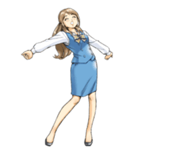 Shining days of the female office worker sticker #4740525