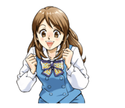 Shining days of the female office worker sticker #4740526