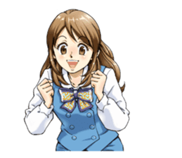 Shining days of the female office worker sticker #4740526