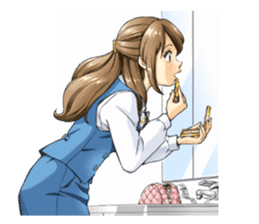 Shining days of the female office worker sticker #4740528