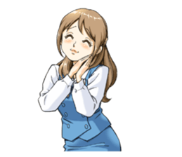 Shining days of the female office worker sticker #4740529