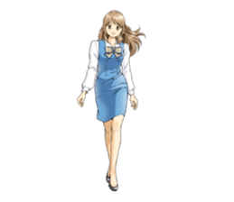 Shining days of the female office worker sticker #4740533