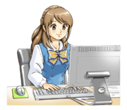 Shining days of the female office worker sticker #4740534