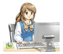 Shining days of the female office worker sticker #4740534