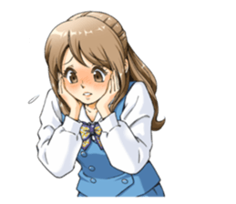 Shining days of the female office worker sticker #4740535