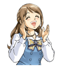 Shining days of the female office worker sticker #4740536