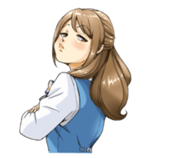 Shining days of the female office worker sticker #4740538