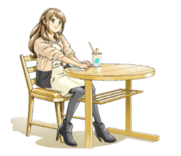 Shining days of the female office worker sticker #4740539