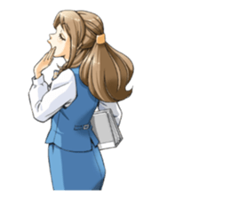 Shining days of the female office worker sticker #4740542