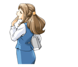 Shining days of the female office worker sticker #4740542