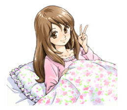 Shining days of the female office worker sticker #4740543