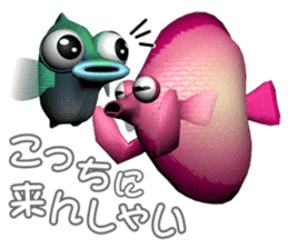 With the person surface fish, companies sticker #4740721