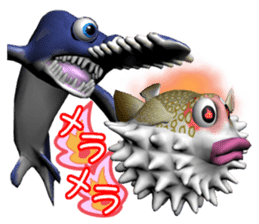 With the person surface fish, companies sticker #4740730