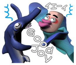 With the person surface fish, companies sticker #4740741