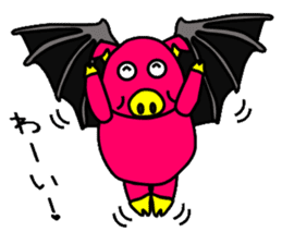 Bat pig sticker #4741431