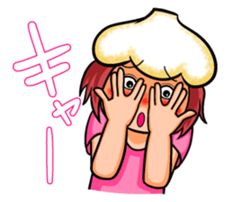 Continue! Love garlic girl sticker #4742284