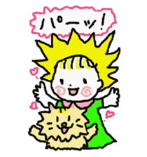 Baby and cat part5 sticker #4742904
