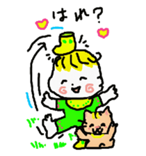 Baby and cat part5 sticker #4742911