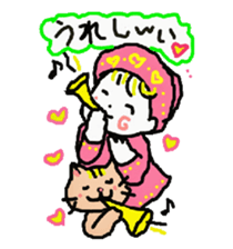 Baby and cat part5 sticker #4742914