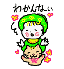 Baby and cat part5 sticker #4742915