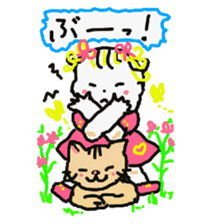 Baby and cat part5 sticker #4742921
